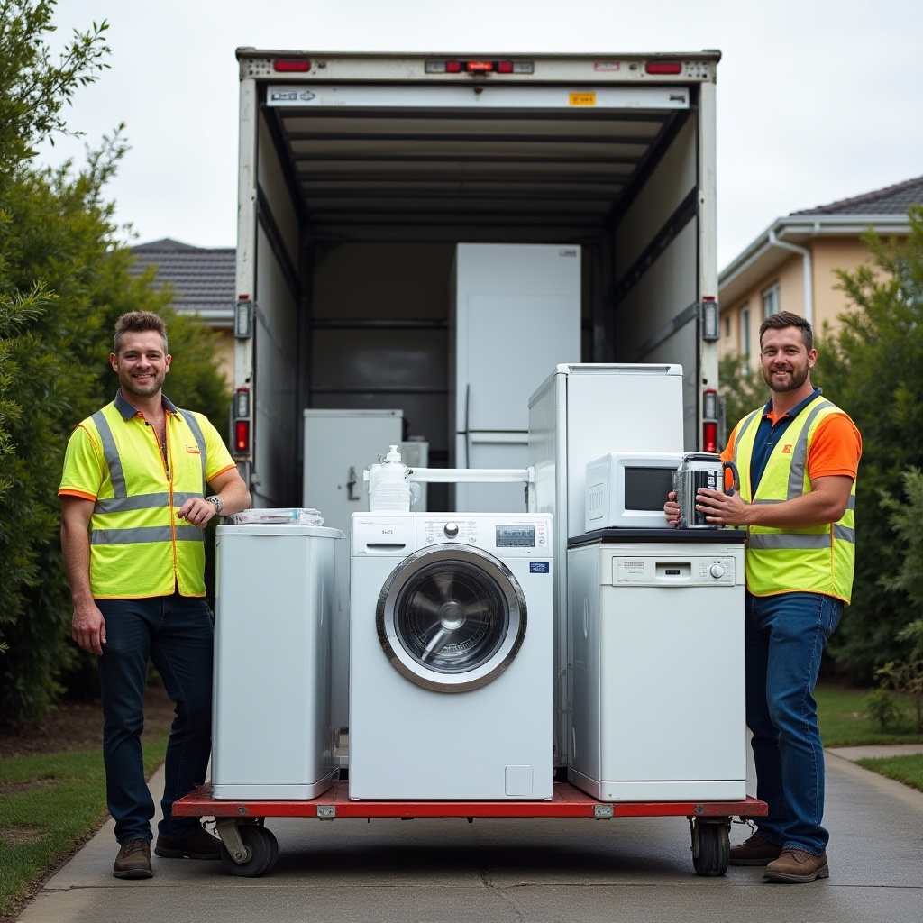 A professional rubbish removal worker in Melbourne wearing a uniform and gloves, carrying a rubbish bag for safe and eco-friendly disposal.